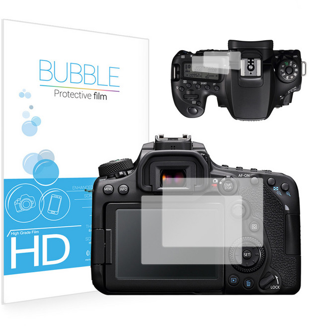 베스트로딩 버블 캐논 EOS 90D 고투명 액정보호필름 2p + 상단 2p 세트, 1세트
