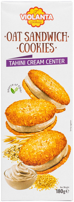 비올란타 오트 샌드위치 타히니 참깨 크림 쿠키, 1개, 180g