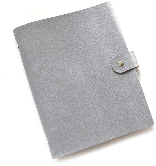 스탠다드리빙 가죽 접착식 사진 앨범, 그레이, 20매