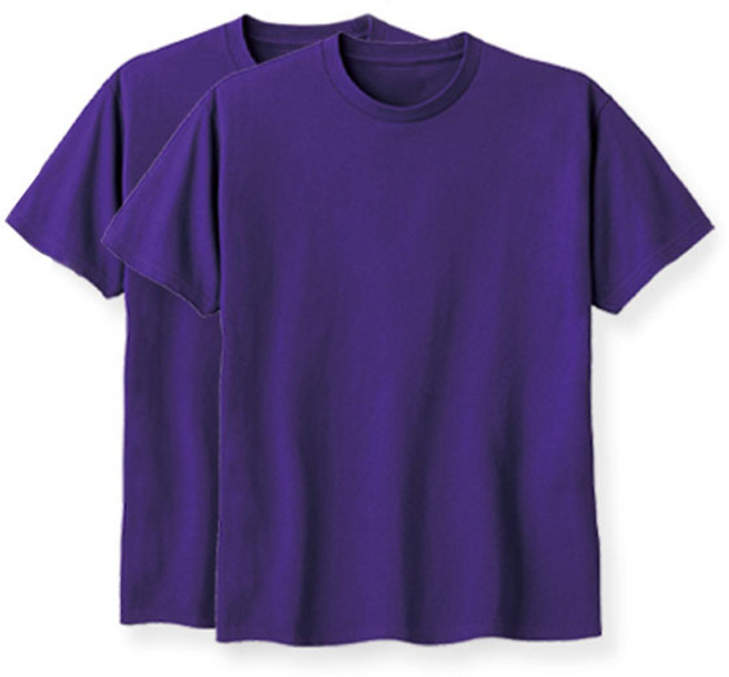 하이후 남여공용 통기성 데일리 라운드 17수 반팔 티셔츠 2p