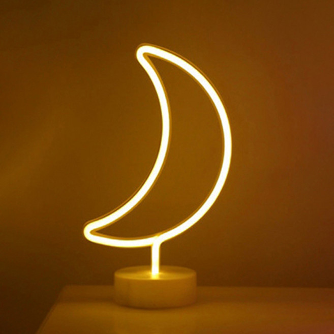 BLUECOMMA led 네온사인 수유등반달, 혼합색상