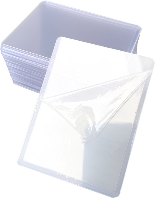 Healingcare 탑로더 포카홀더 슬리브 03 35pt 보호필름 부착, 블루, 100매