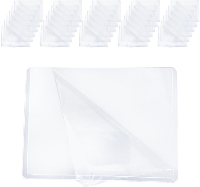 Healingcare 탑로더 포카홀더 슬리브 06 가로 35pt 보호필름 부착, 흰색, 50매