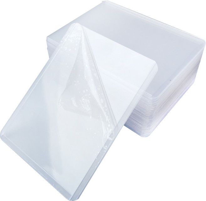 Healingcare 탑로더 포카홀더 슬리브 05 35pt 보호 필름 버전, 흰색, 100매