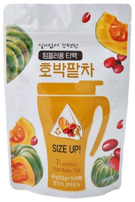 제임스티스푼 호박팥차 텀블러용 티백, 3g, 15개입, 1개