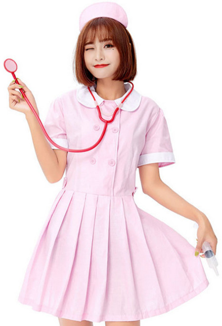 칸타유니버스 졸업사진 할로윈 간호사 코스튬