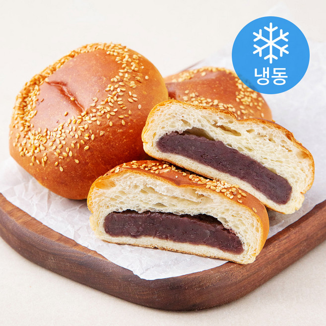 우드앤브릭 단팥빵 (냉동), 160g, 3개입, 1개