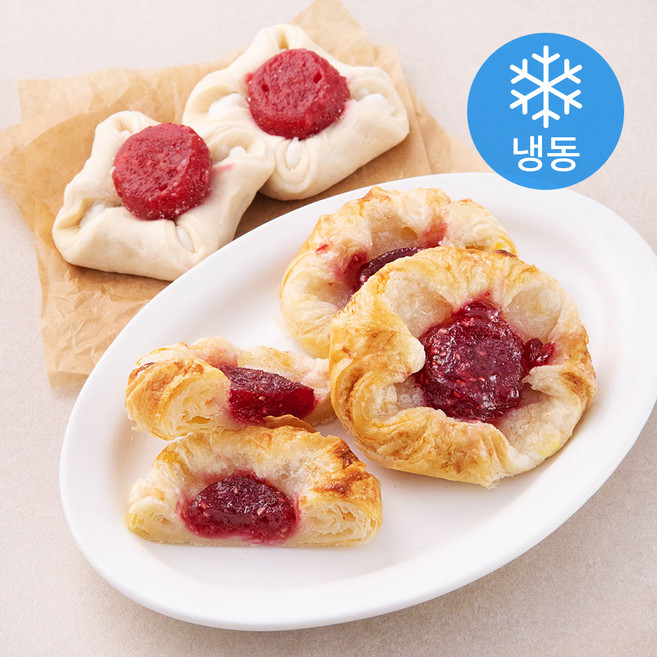 메테뭉크 미니 라즈베리 크라운 생지 (냉동), 42g, 6개입, 1세트