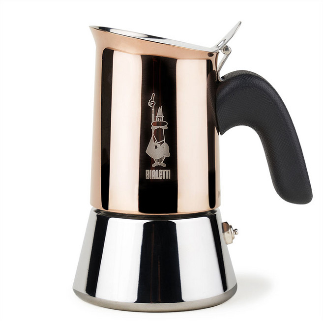 BIALeTTI 拜雷提 New Venus 不鏽鋼摩卡壺 2杯份, 銅色, 1個