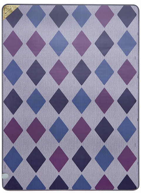 한일의료기 거실용 온돌마루 탄소열선 전기매트 다이아마루 컬러 퍼플 분리난방, 270 x 183 cm