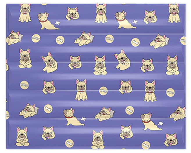 반려동물 올하이 여름 아이스 패드 쿨매트, 02 보라 퍼그, 1개