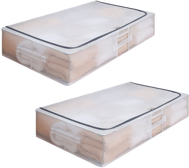 닌샵 틈새 다용도 수납함 대형, 화이트, 2개