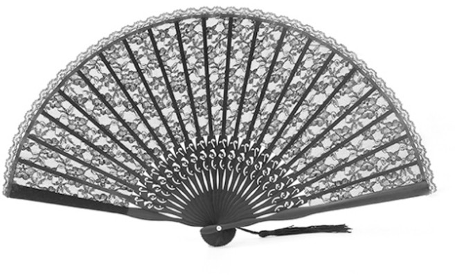 레이스 접이식 부채, 1개