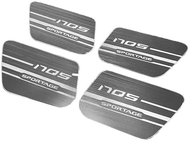 3D 인테리어 몰딩 도어캐치 4p 세트, 기아, 기아 스포티지 NQ5 2022년형, 헤어라인 메탈