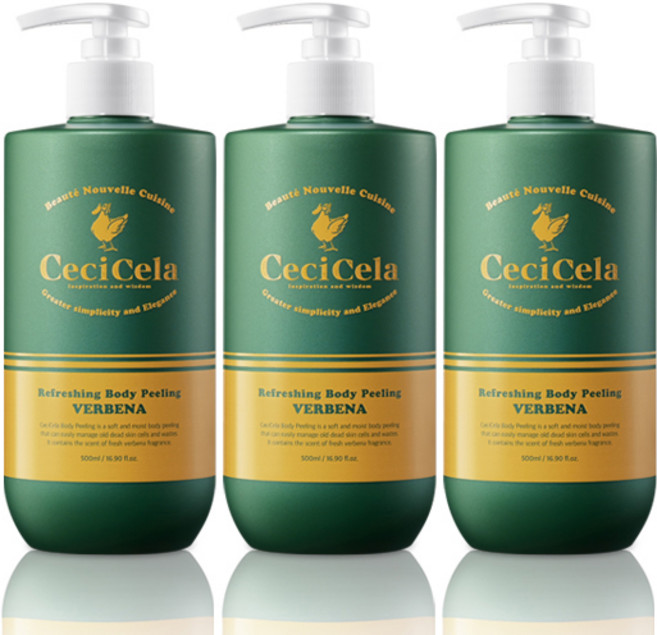 쎄씨쎌라 리프레싱 바디필링, 500ml, 3개