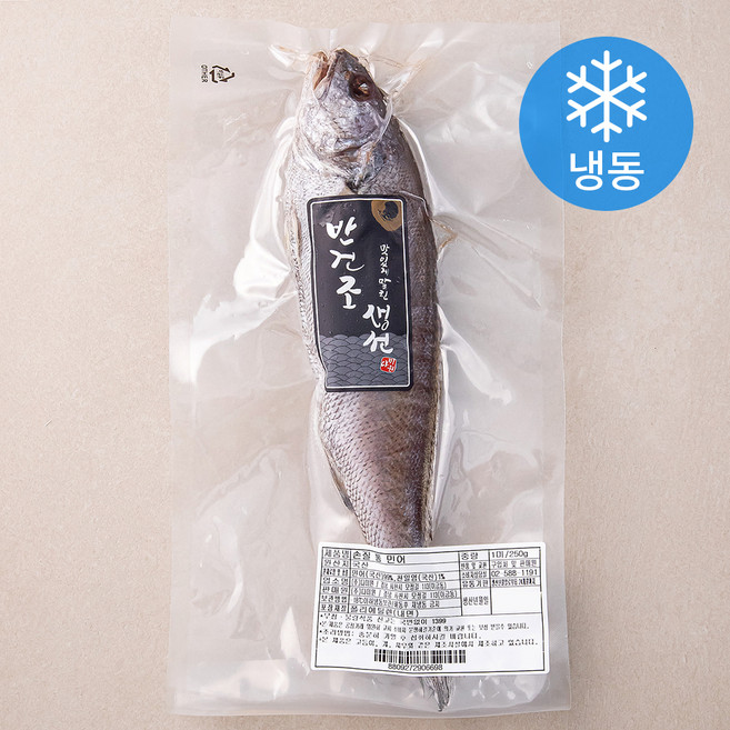 국산 손질 통 민어 (냉동), 250g, 1개
