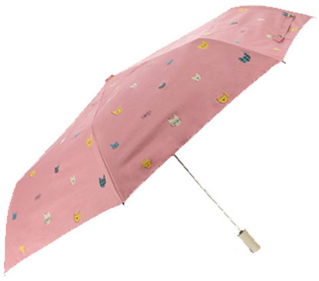 기라로쉬 고양이패턴 암막코팅 완전자동 우양산 JUGLU70101+커버세트