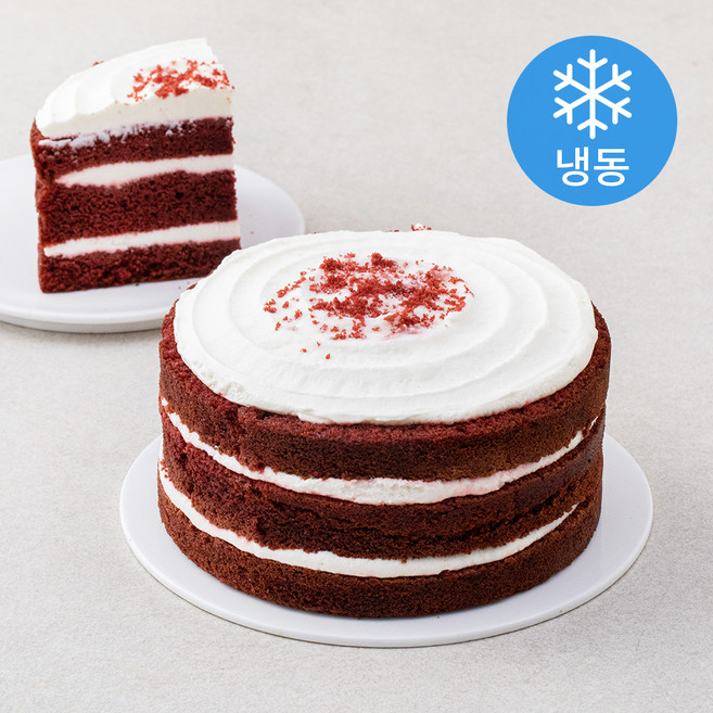 삼초마을 레드벨벳 홀케이크(냉동), 560g, 1개