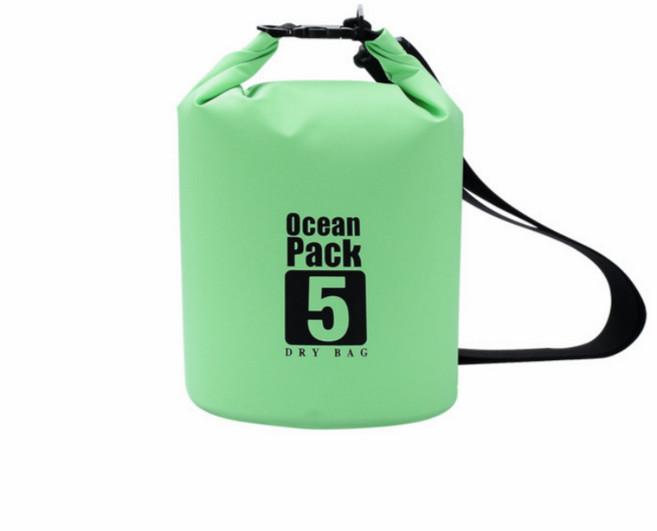 w에이블 방수 비치 수영 드라이 백팩 5L, 05 초록