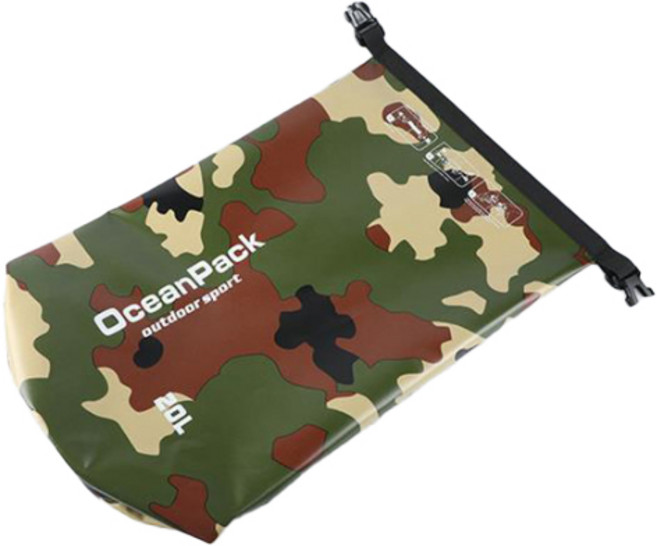 w에이블 비치 수영 드라이백 20L, 01 아미 녹색