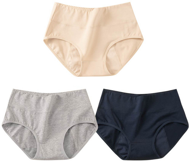 플로린 하이웨이스트 면스판 위생팬티 3종 세트 CWP-017