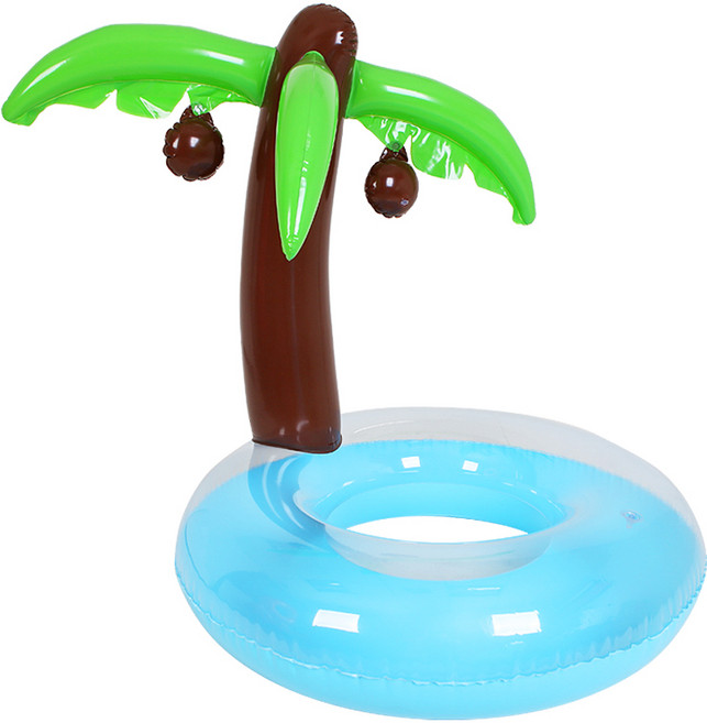 써니워터 야자수 유아 보행기 튜브, 혼합색상, 1개