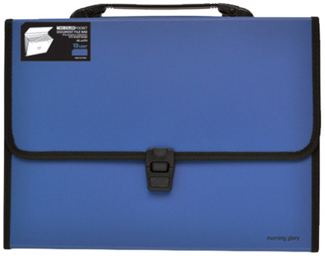 모닝글로리 9000 투칼라포켓 도큐멘트 화일백, 블루, 1개