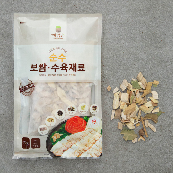 순수 보쌈 수육 재료, 70g, 1개