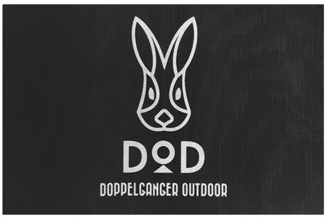 감성 캠핑 데스크 매트, 1개, 블랙