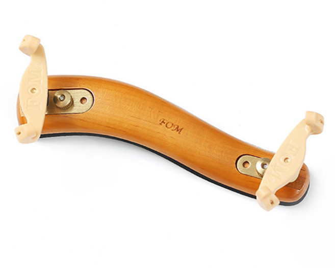 바이올린 우드 어깨받침대 1/2 2/4 겸용, 골드 + 블랙, 1개