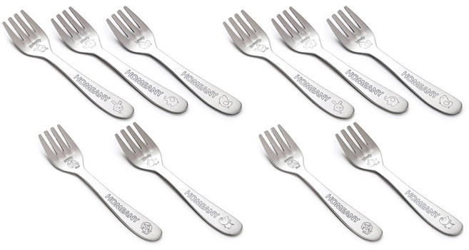 홈애니 유아 포크 5종 x 2p 세트, 1개, 토끼 2p + 코끼리 2p + 병아리 2p + 사자 2p + 돼지 2p