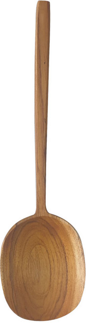 티크 나무 타원형 볶음 수저, 1개