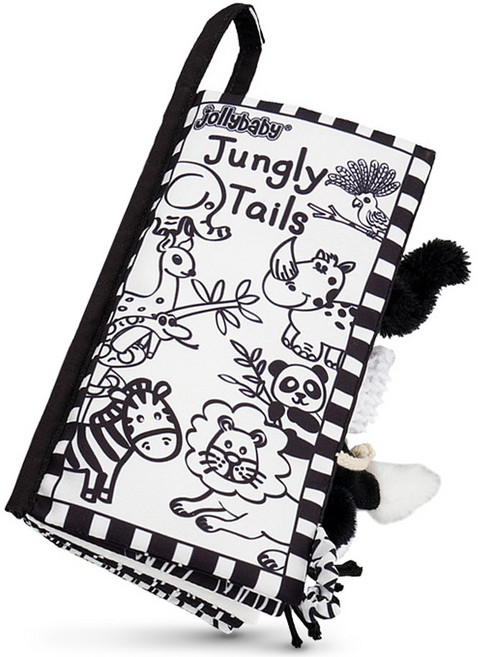 jollybaby 嬰兒叢林動物尾巴布故事書, 叢林