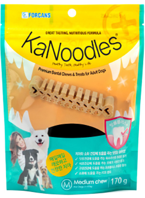 카누들 강아지 잇몸플러스 카누들검 덴탈껌 M, 잇몸건강, 170g, 1개