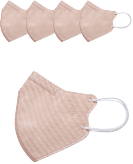 새부리형 호프리미엄 비말차단 마스크 KF-AD, 5개입, 1개, 오트밀베이지