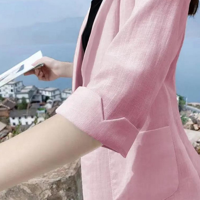 ATTERLIC 女款素色7分袖西裝外套