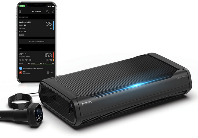 필립스 고퓨어 파워 차량용 공기청정기, GP9311