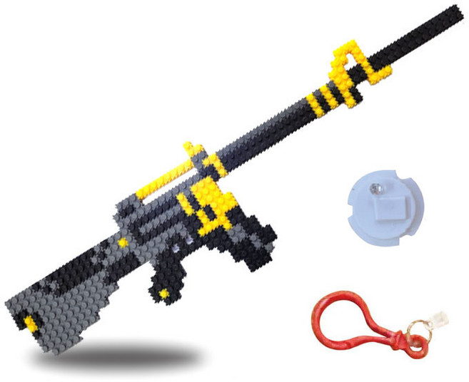 블럭통 디폼블럭 칼 총 만들기 55, 혼합색상, 1개