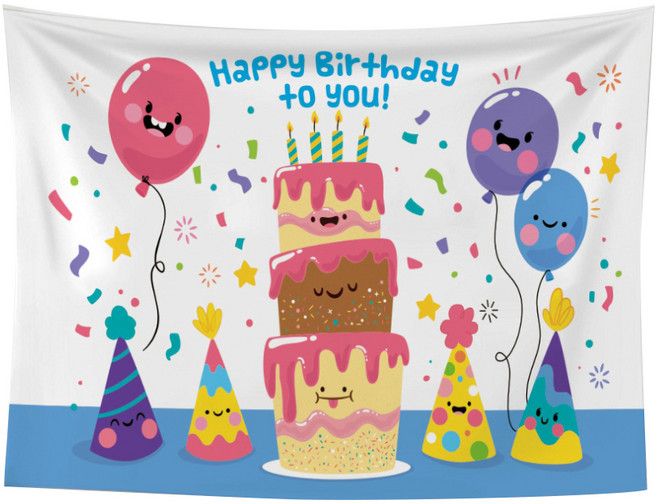 페이토 생일 해피버스데이 배너 현수막, P08