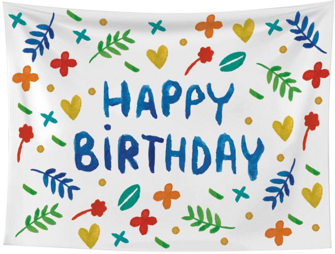 Peitho 生日快樂橫幅布條, 多色