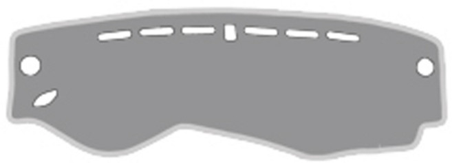 어바인클래스 샤무드 논슬립 대쉬보드커버 HUD 센터, 기아 모하비 더 마스터(2020), 그레이 + 멜란지