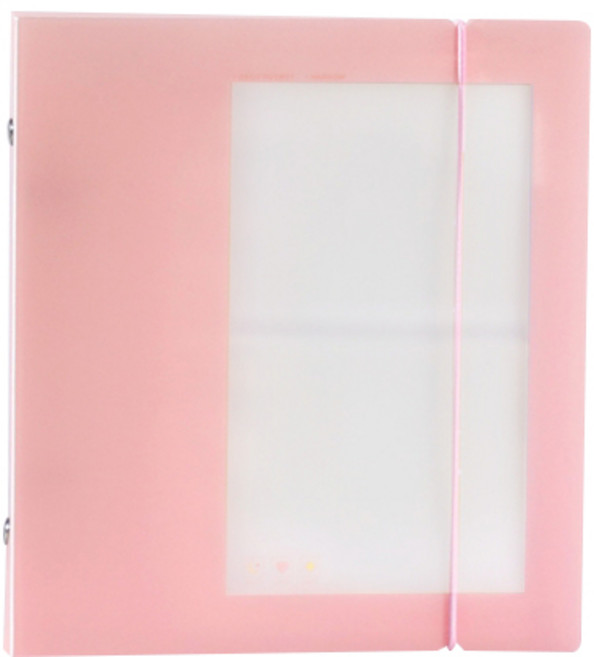 스타 투명 박스 포토 앨범 7.62cm, 03 핑크 화이트, 25매