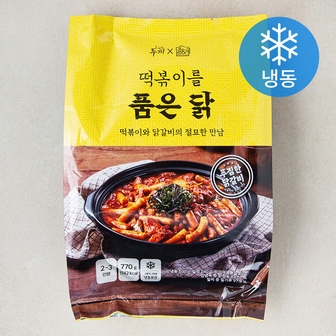 두끼 밀쿡 떡볶이를 품은 닭 (냉동), 770g, 1개