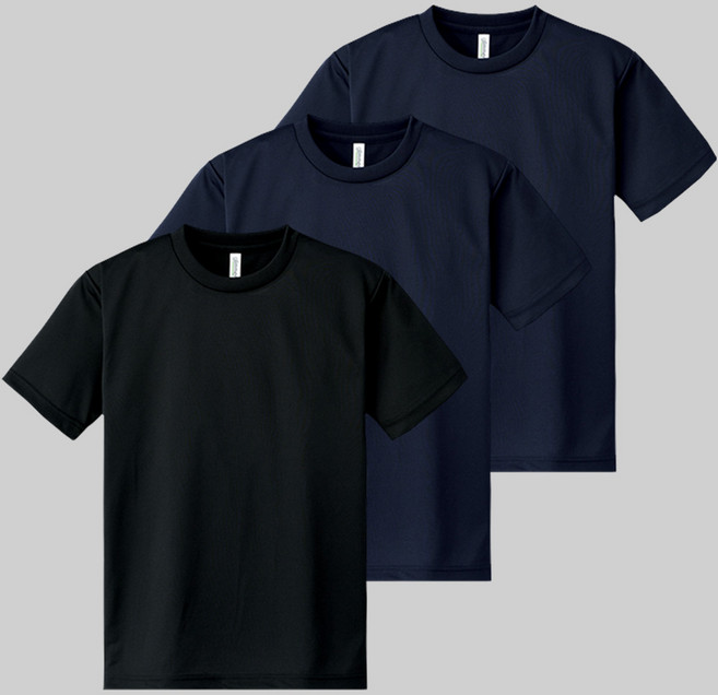 어반티 남녀공용 스포츠 기능성 드라이 라운드 반팔 티셔츠 3장 세트