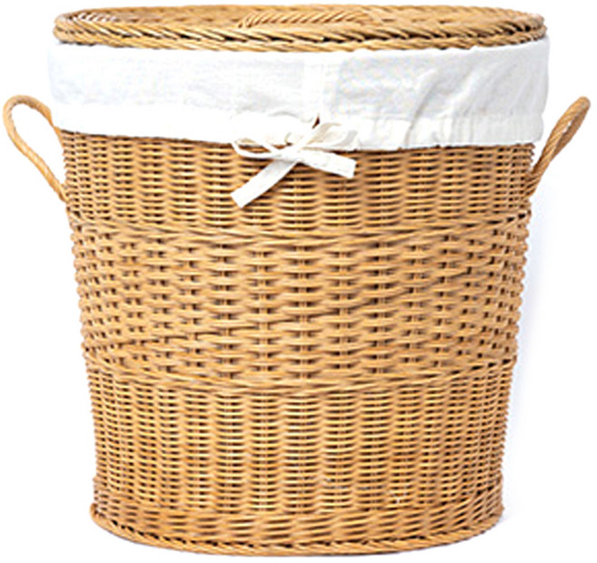 라탄 빨래 바구니, 베이지