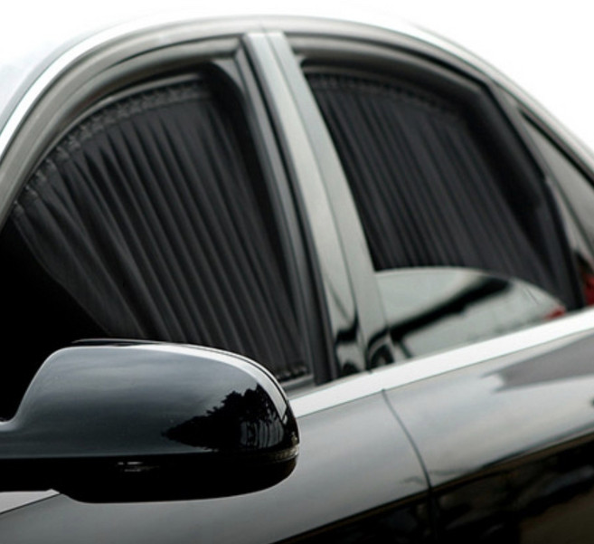 어바인클래스 차량용 기아 올뉴 K3 2열 좌우 커튼 세트, 1세트, 블랙