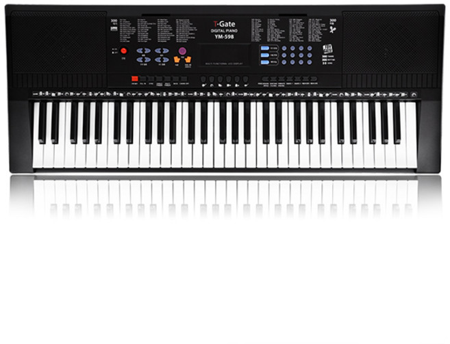 토이게이트 교습용 61키 실용형 디지털 피아노 TYPE T-B, 블랙, 1개