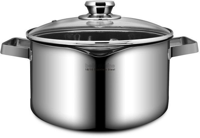 벨라쿠진 인덕션 엘리제 와이드 물코 양수 냄비, 24cm, 1개