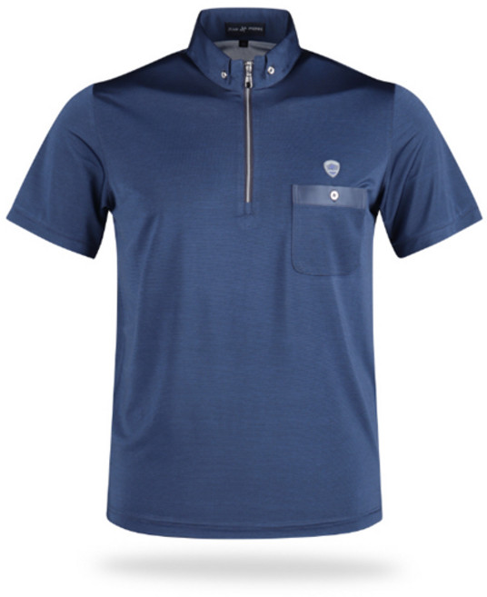 JEAN PIERRE Lux Golf 男士半拉鍊短袖翻領高爾夫T恤 AJP2M406