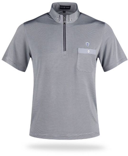 JEAN PIERRE Lux Golf 男士半拉鍊短袖翻領高爾夫T恤 AJP2M406